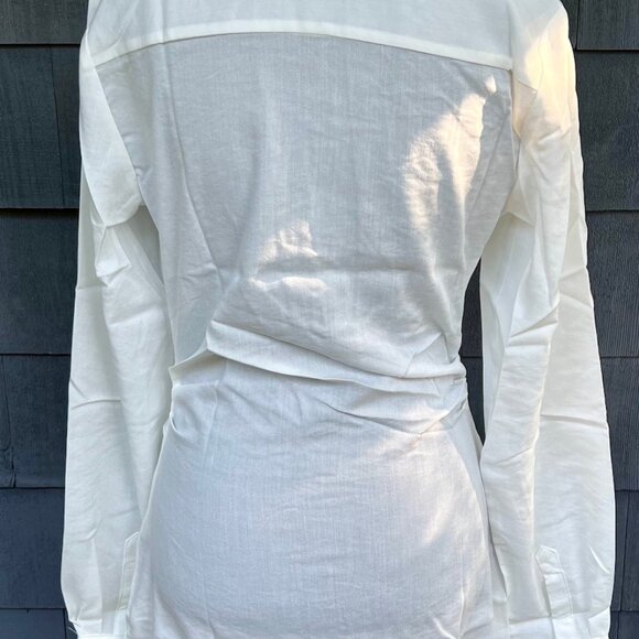 Crosby St White Plunging Shirt Dress by Choosy NWT Size 2 - Picture 5 of 5